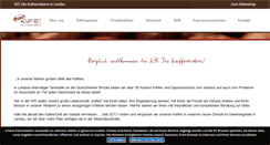 Desktop Screenshot of kfe-kaffee.de