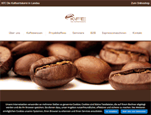 Tablet Screenshot of kfe-kaffee.de